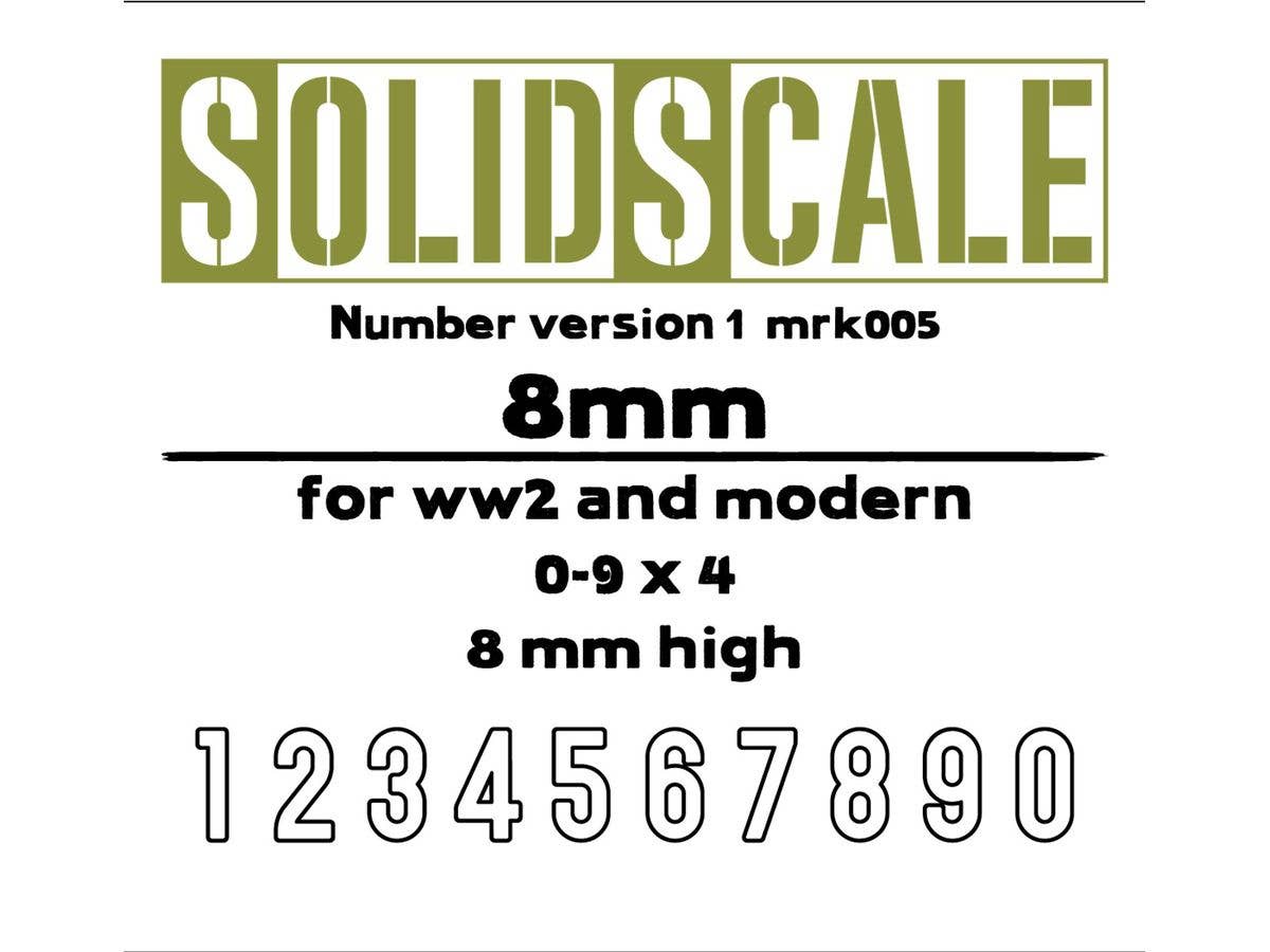 NUMBER 1 (Set A - 8 mm)