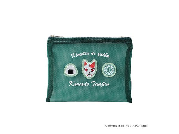 Demon Slayer: Kimetsu no Yaiba: Mesh Flat Pouch Tanjiro Kamado