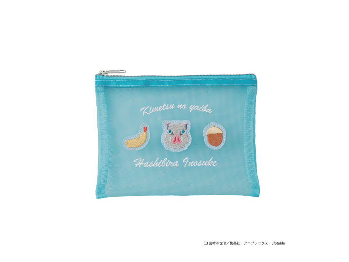 Demon Slayer: Kimetsu no Yaiba: Mesh Flat Pouch Inosuke Hashibira