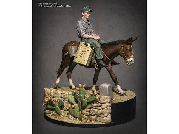 German Soldier with Mule - WWII