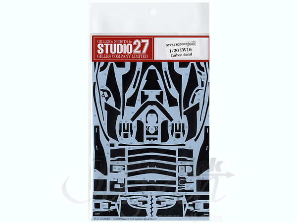 Williams FW16 Carbon Decal (For Fujimi) | HLJ.com