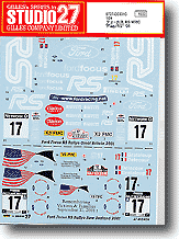Ford Focus RS Flag/RS New Zealand and Great Britain '01 Decal