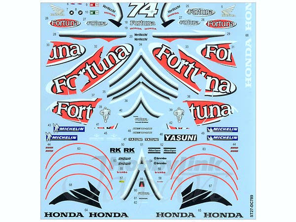 Honda RC211V Fortuna 2002 Decals (for Tamiya) | HLJ.com