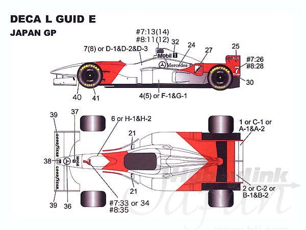 1/20 マクラーレンMP4/11B 1996 モデルキット McLaren MP4/11B Japan GP 1996 | HLJ.com