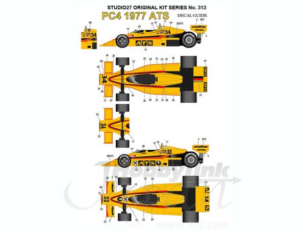 PENSKE PC4 GP DI CANADA 1977 #14 CP MODEL Kit Monté D. ONGAIS 1/43