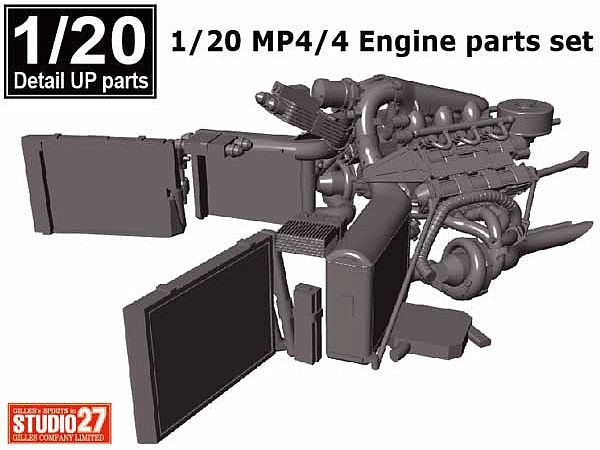 MP4/4 Engine Parts Set (for TAMIYA1/20 McLaren MP4/4)