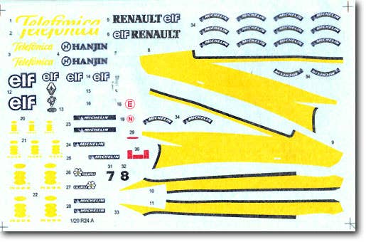 Renault R24 '04 Decal | HLJ.com