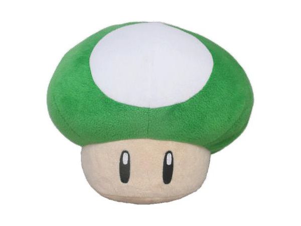 Super Mario: All Star Collection Plush Toy 1-Up Mushroom (S)