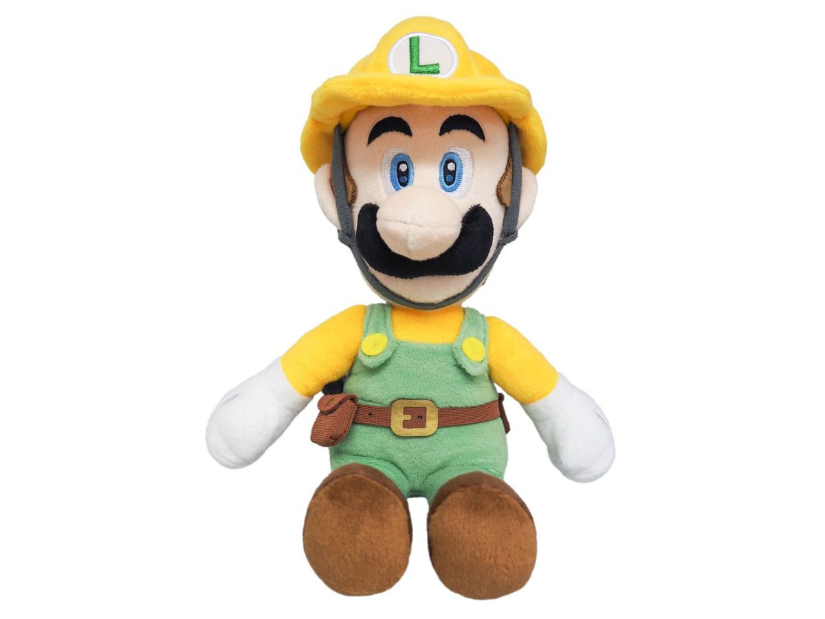 Super Mario Maker 2: 02 Builder Luigi (S) Plush