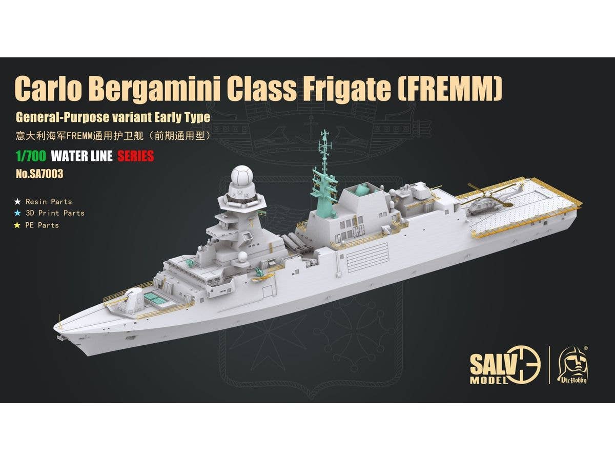 Italian Navy Frigate Carlo Bergamini (Sea Model)