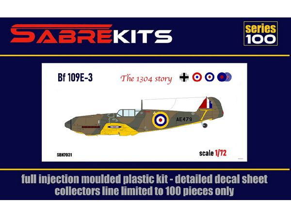 Bf 109E-3 (Luftwaffe, French AF, RAF, USA)