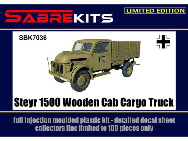 Steyr 1500 Wooden Cab Cargo Truck