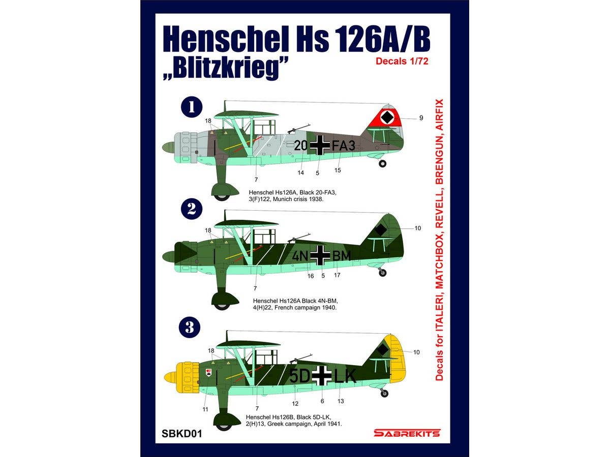 Henschel Hs126A/B 'Blitzkrieg'