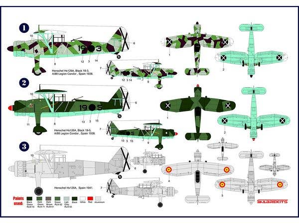 Henschel Hs126A 'Over Spain'