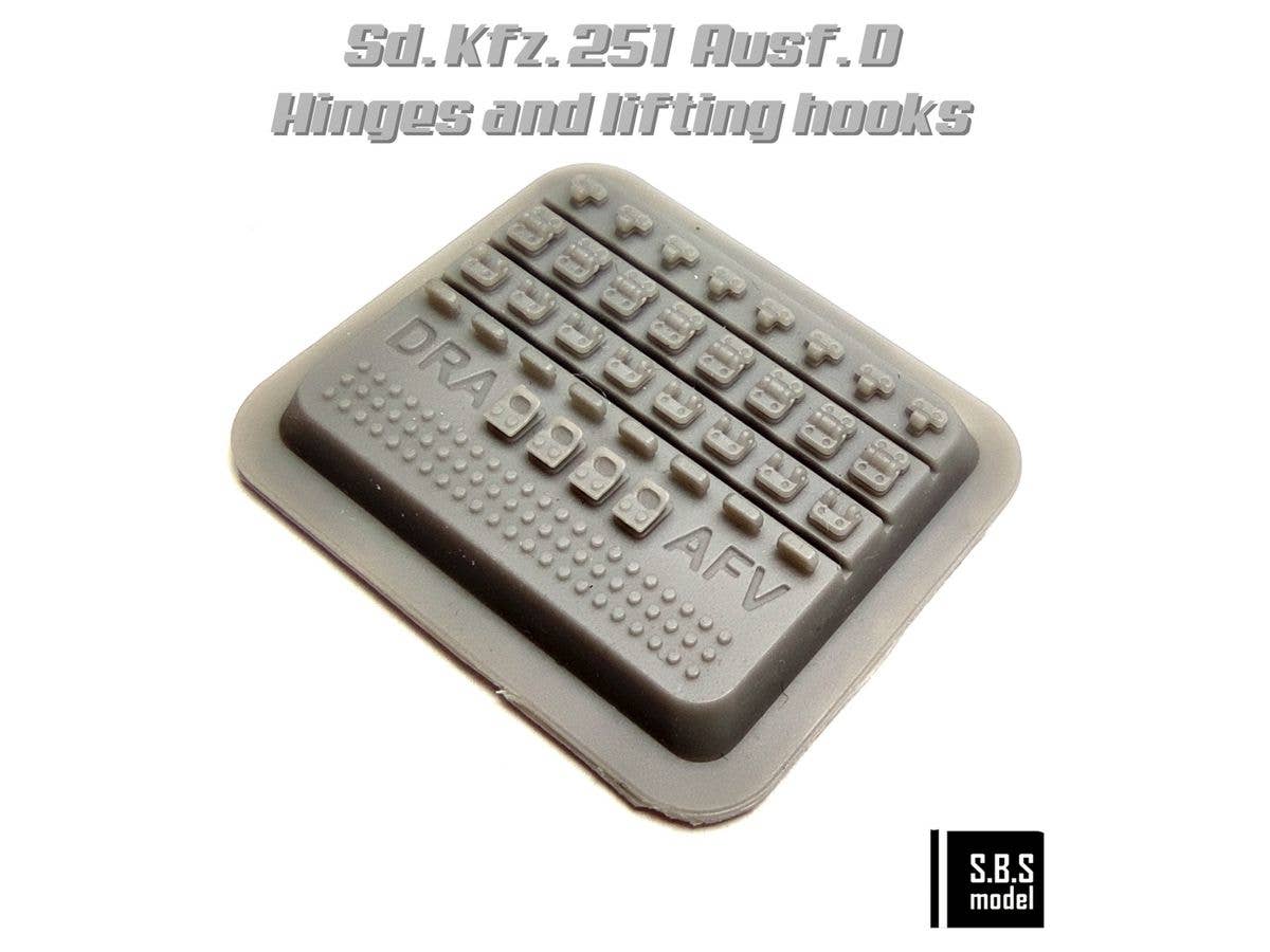Sd.Kfz 251 Ausf D hinges and lifting hooks