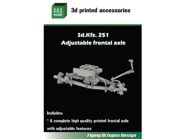 Sd.Kfz.251 Adjustable frontal axle for AFV Club/Dragon kits