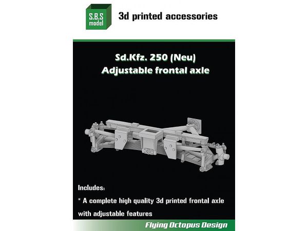 Sd.Kfz.250 (Neu) Adjustable frontal axle for Dragon/Das Werk
