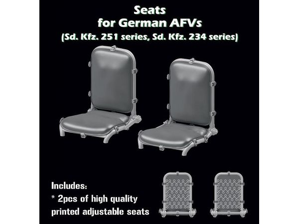 Seats for German AFV's (Sd.Kfz. 251, Sd.Kfz. 234)