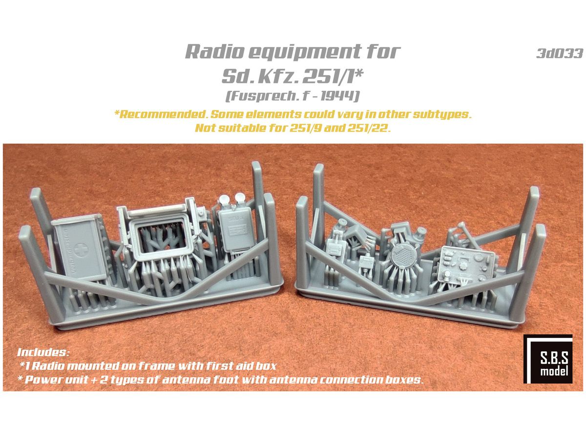 Radio equipment for Sd.Kfz. 251/1 (Fusprech.f-1944)