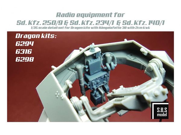 Radio Equipment Sd.Kfz 250/9 - Sd.Kfz 234/1 - Sd.Kfz 140/1