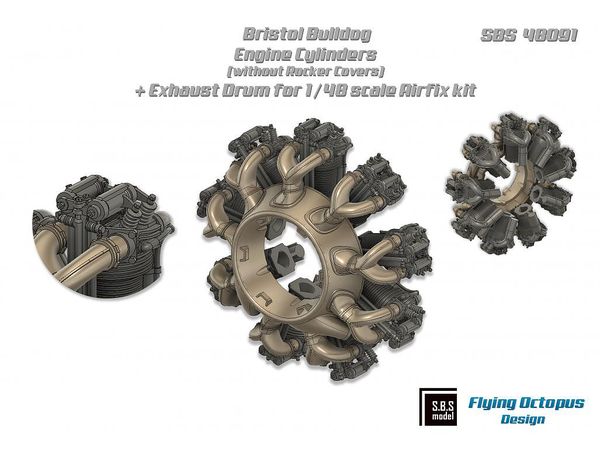 Bristol Bulldog engine upgrade set (without rocker covers)