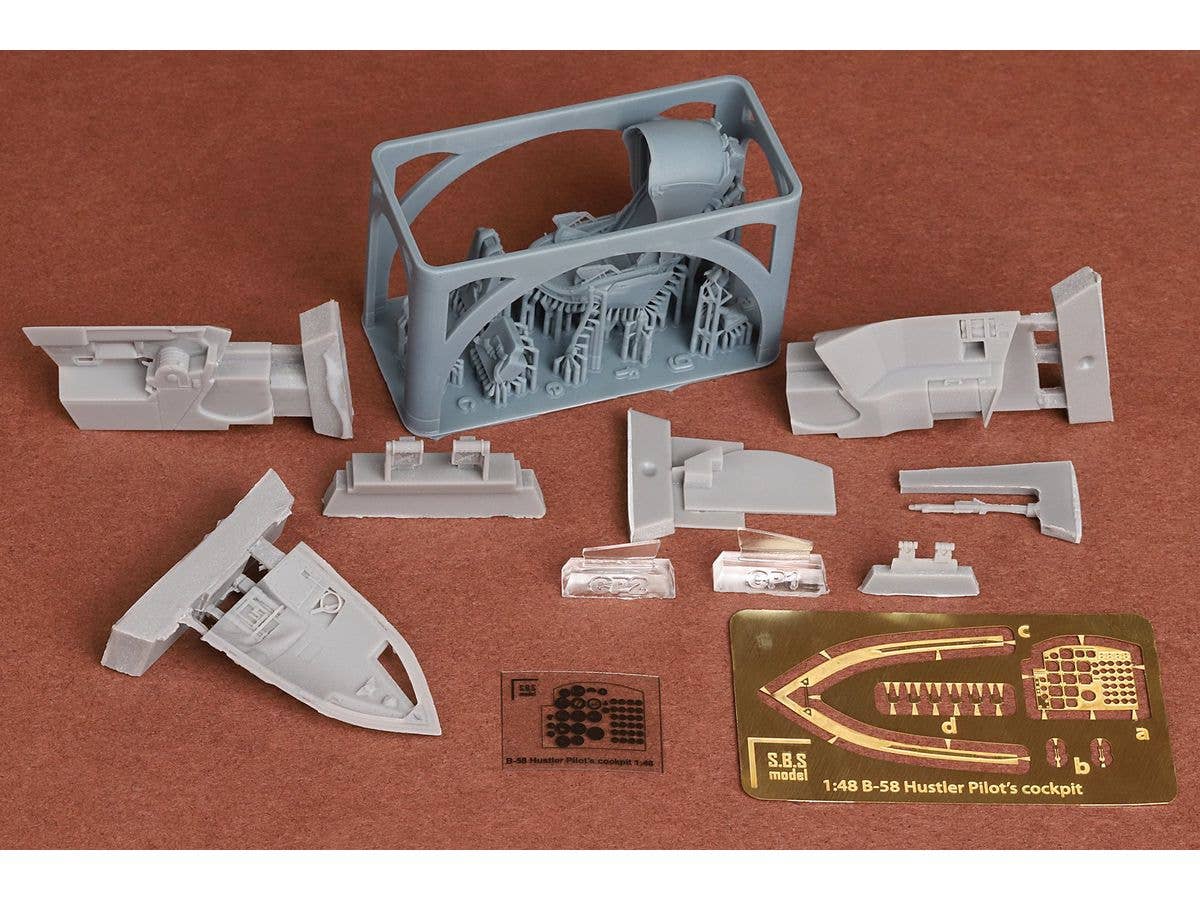 B-58 Hustler pilot cockpit for Monogram kit (with Stanley Capsule ejection seats)