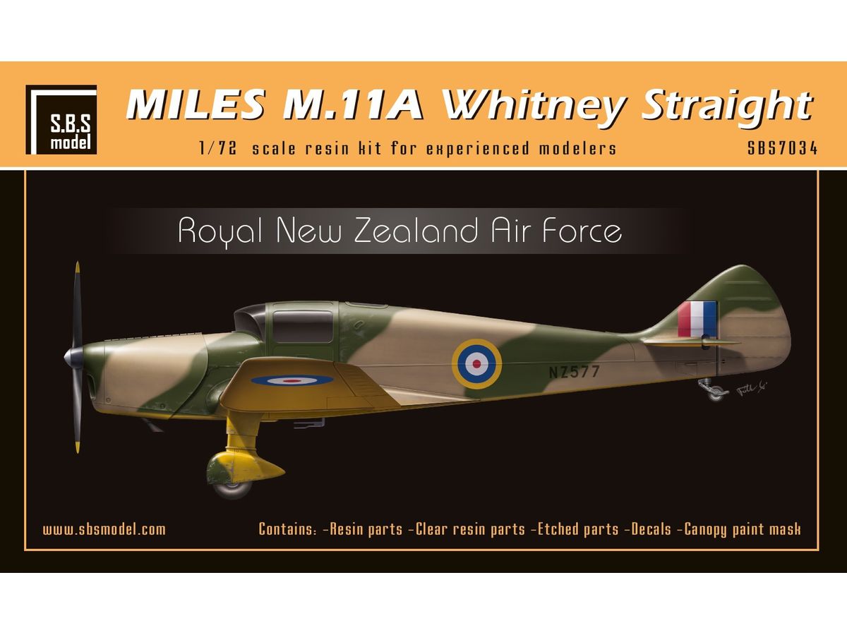Miles M.11A Whitney Straight Royal New Zealand Airforce