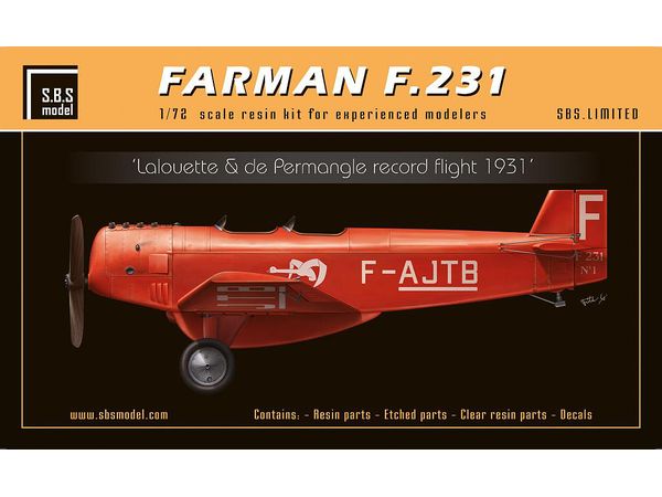 Farman F.231 Lalouette & de Permangle record flight 1931