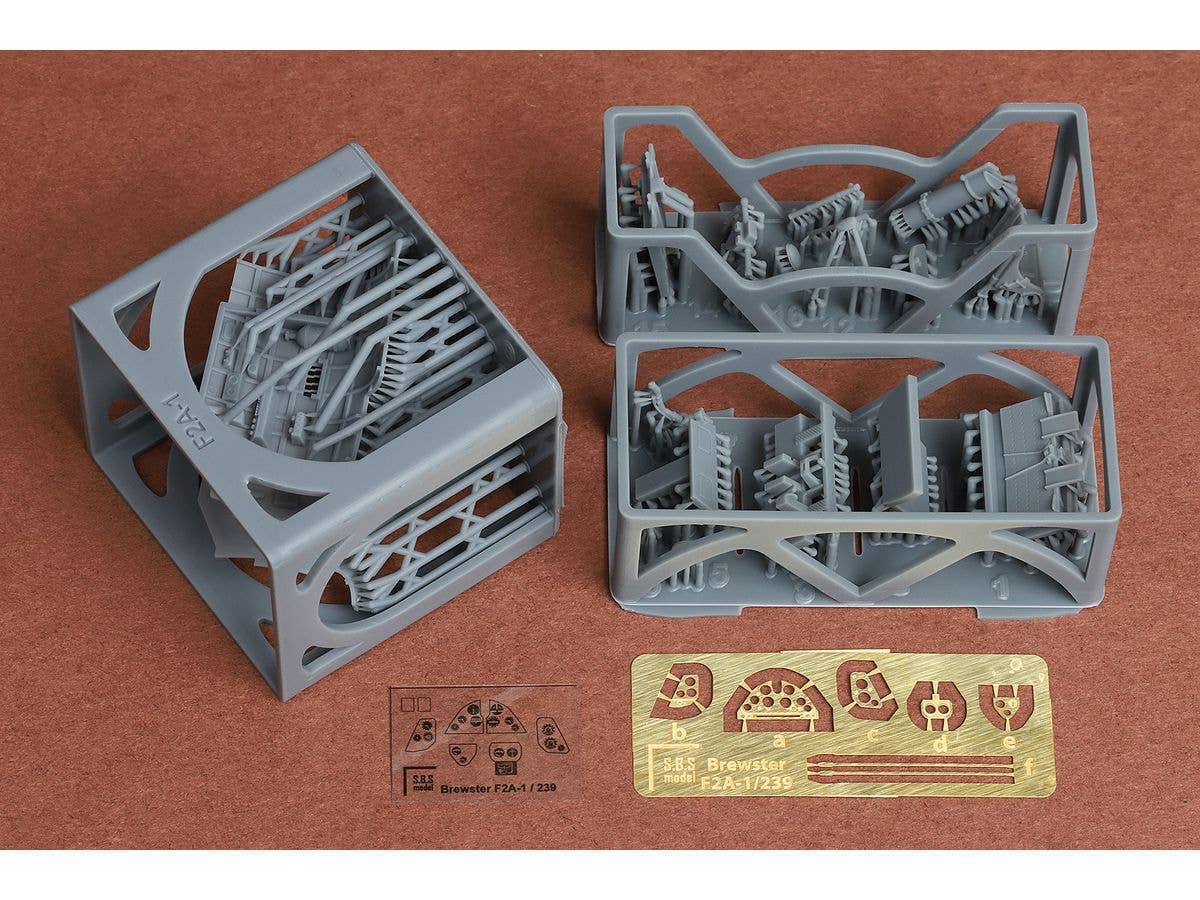 Brewster F2A-1 Buffalo cockpit interior set