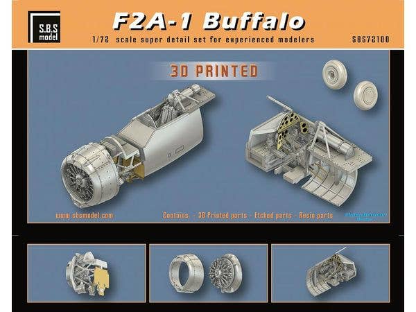 Brewster F2A-1 Buffalo Superdetail set for Hasegawa kit