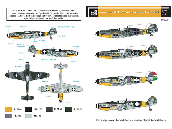 Messerschmitt Bf-109G-6 in Hungarian Service Vol. II