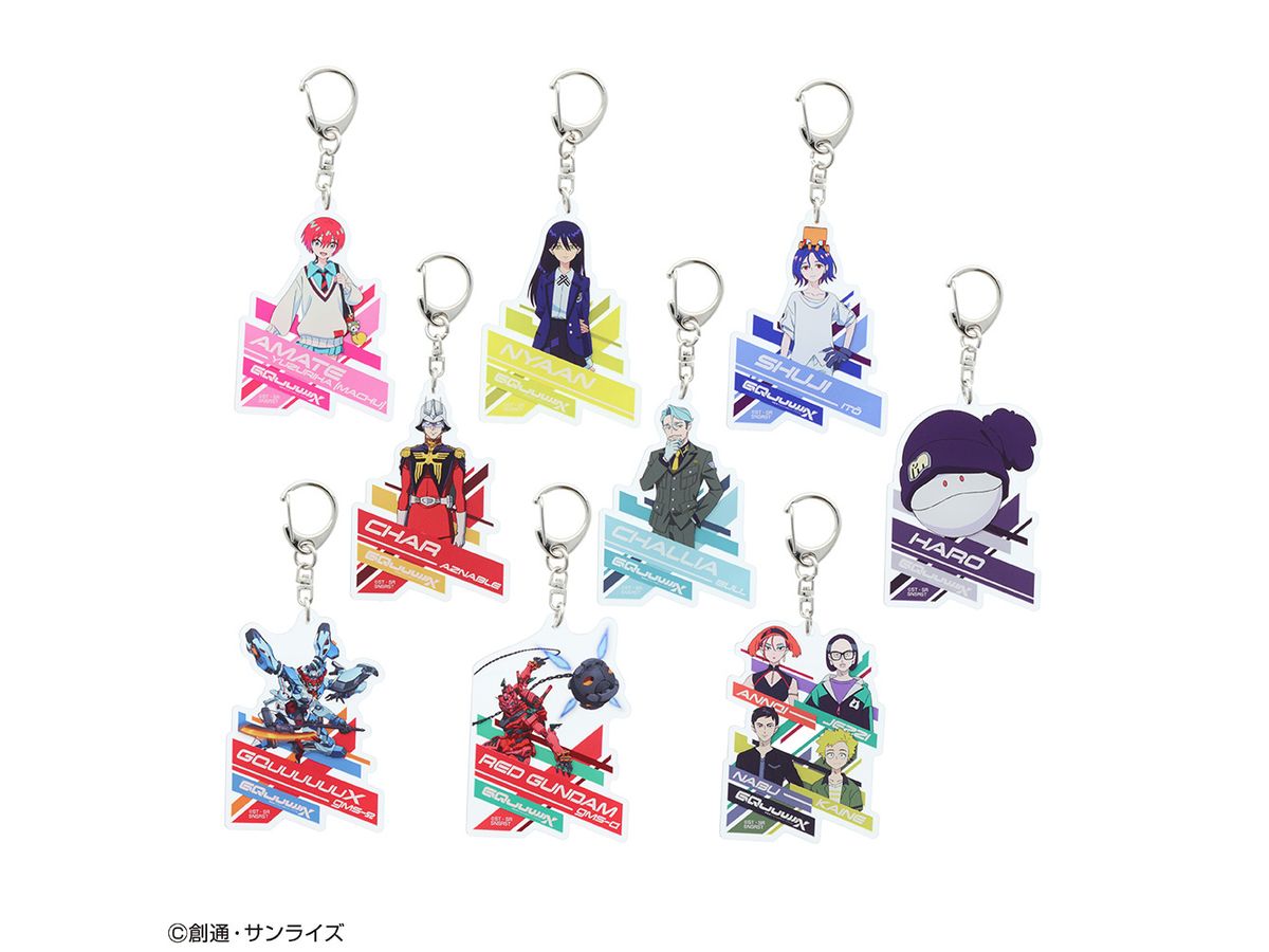Mobile Suit Gundam GQuuuuuuX: Acrylic Clip Badge Collection 1Box 9Pcs