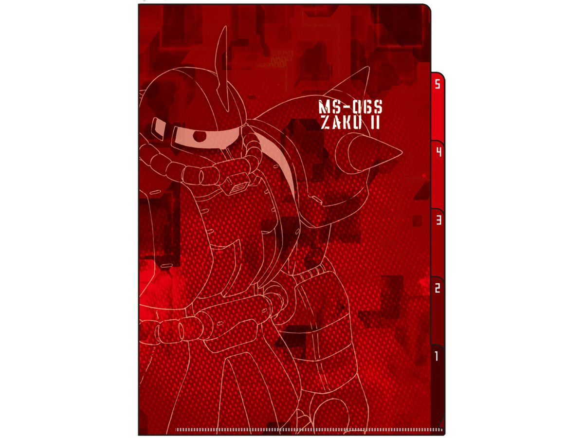 Clear File 5P GS (Gundam Stationery) 10 Char's Zaku