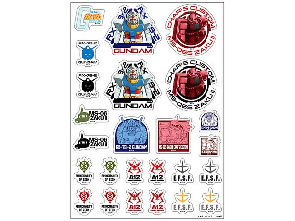 Sticker That Can Be Pasted and Peeled Off GS (Gundam Stationery) 10 Mobile Suit Gundam