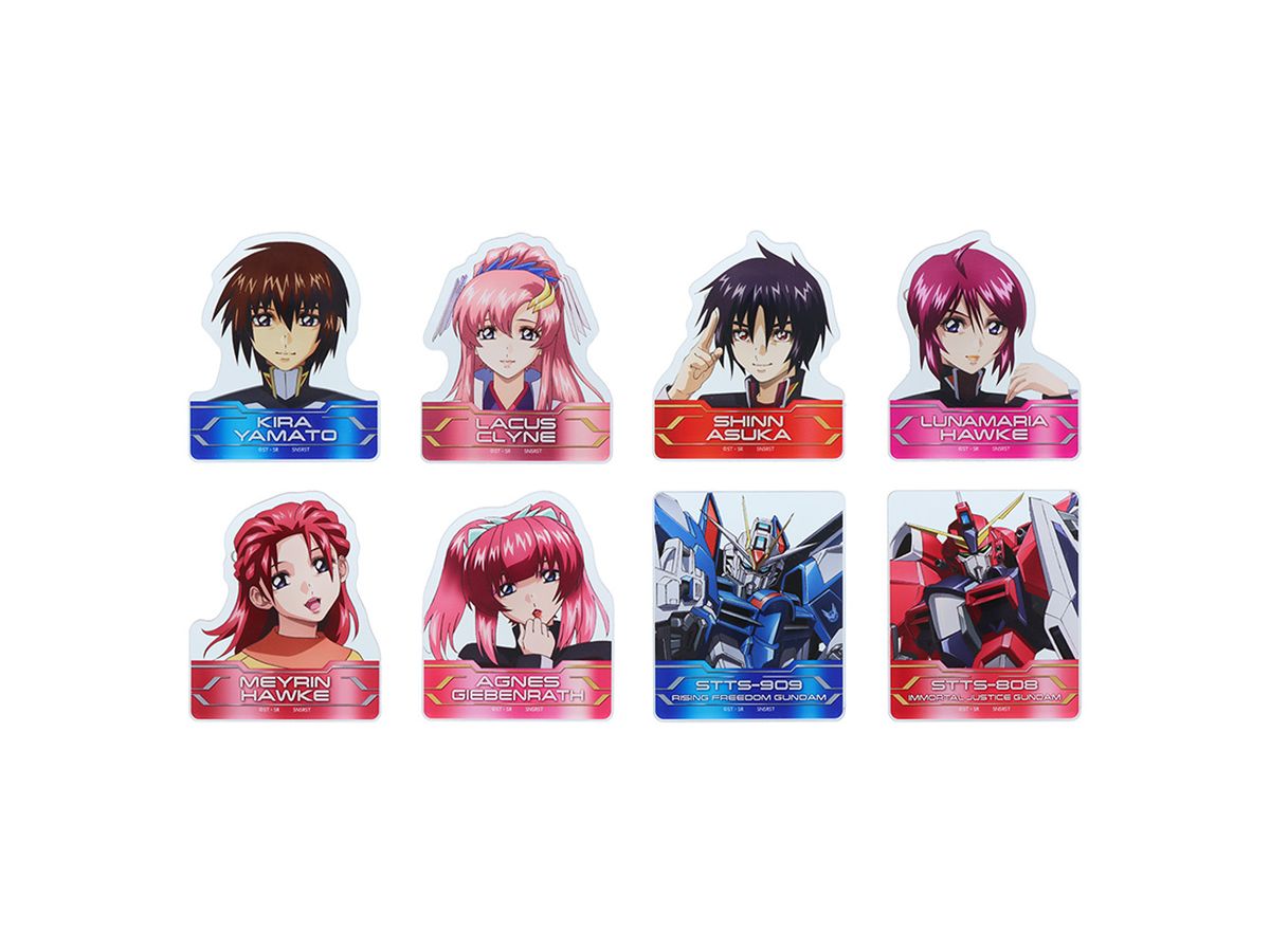 Gundam Seed Freedom: Acrylic Clip Badge Collection A: 1Box 8pcs