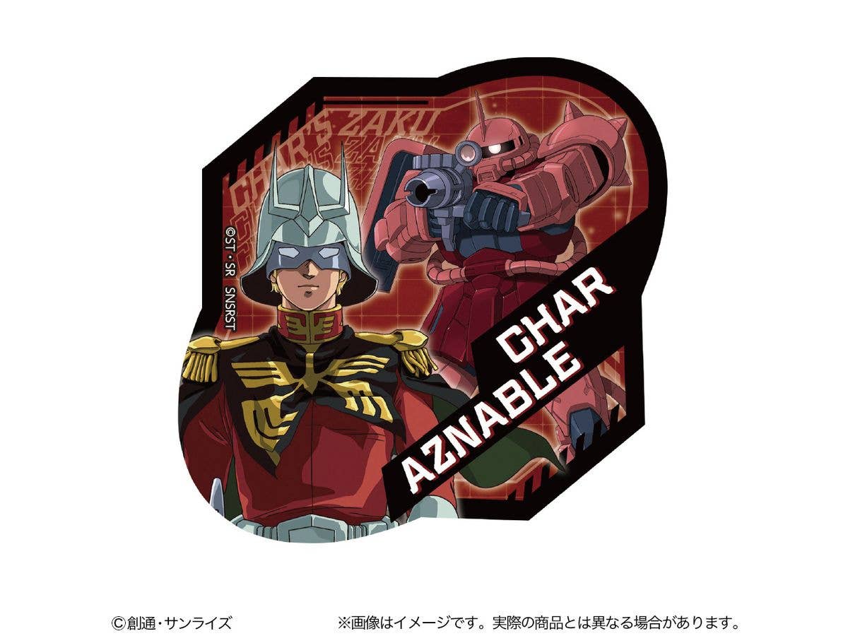 Gundam Stationery 13: Mobile Suit Gundam Sticker Char Aznable
