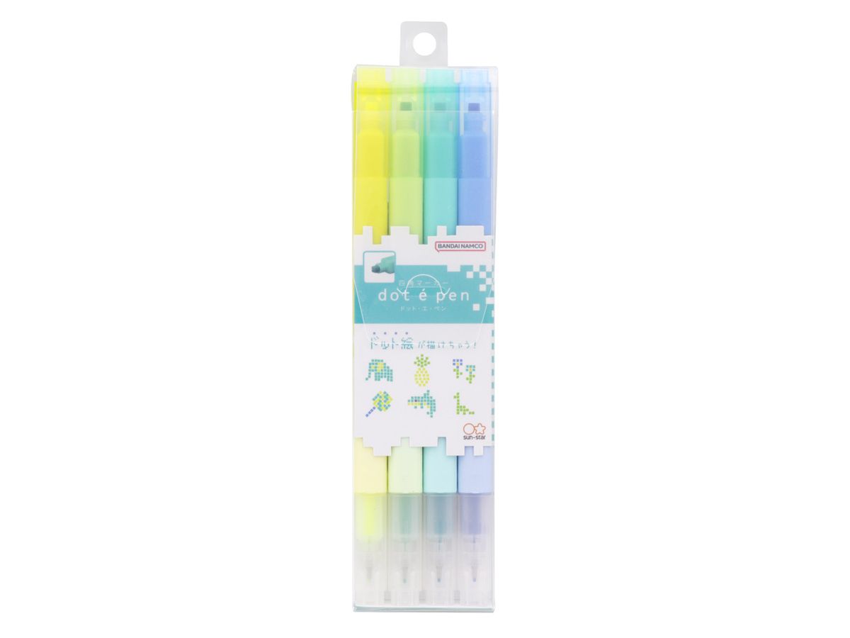 Square Marker - Pixel Art Pen Set of 4 B