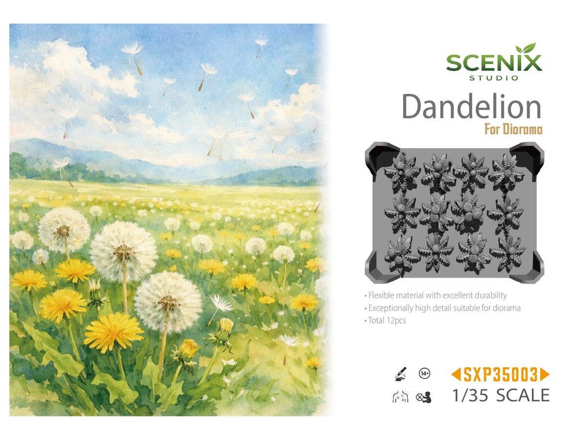 Dandelion For Diorama (12pcs)