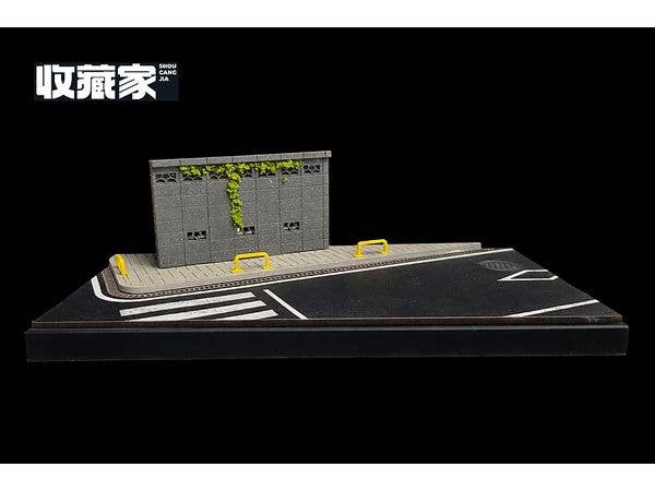 City Scene Back Alley Road with Clear Case