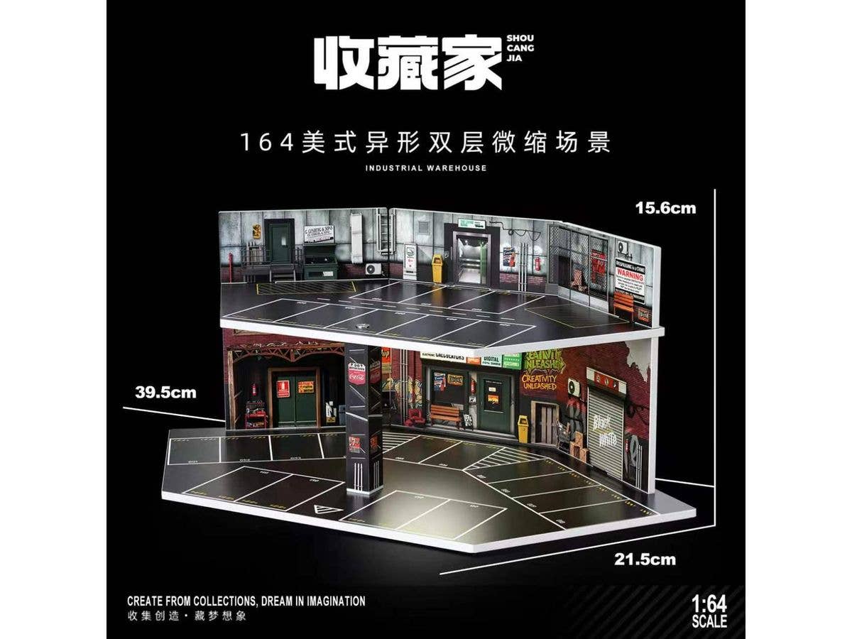 Overseas Scenery Diorama: Garage Street (395 x 215 x 156 mm)