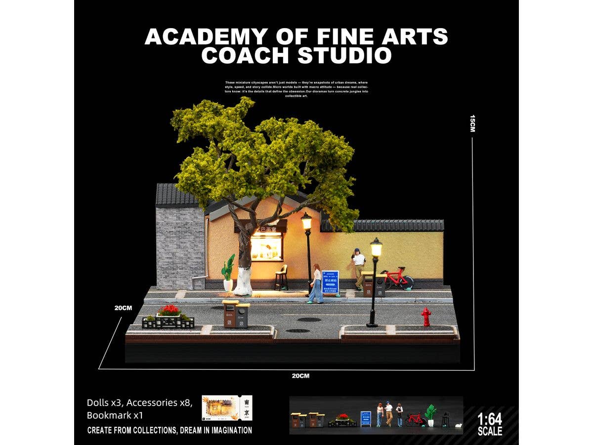Overseas Scenery Diorama: Coach Studio of the Art Academy on Guling Road, Nanjing
