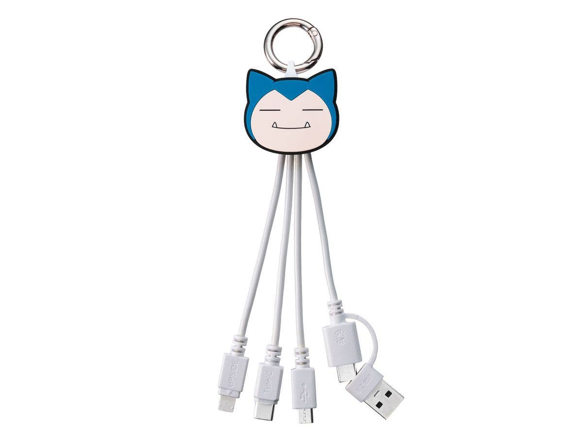 Pokemon 3-In-2 Multi-Charging Cable Snorlax