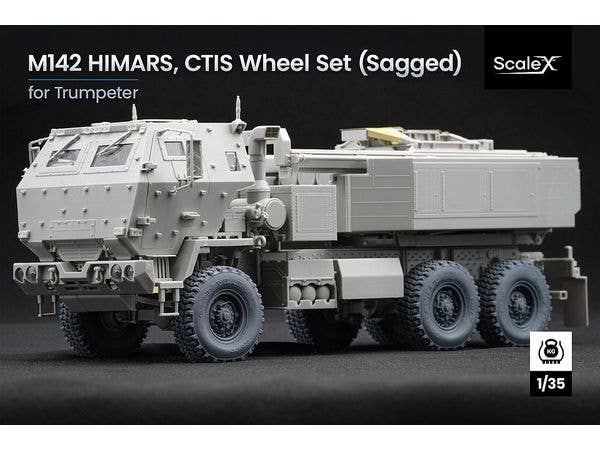 HIMARS CTIS Sagged wheel set for Trumpeter