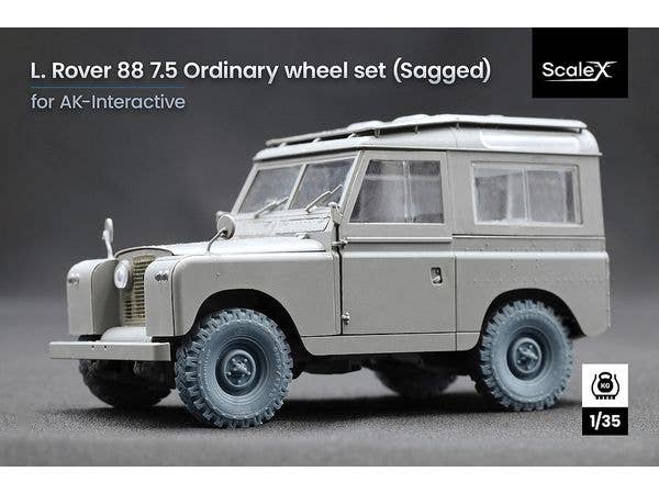 L. Rover 88 7.5 big Sagged wheel set for AK Interactive