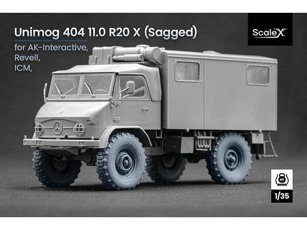 Unimog 404 11.0R20 X  v2 Sagged wheel set