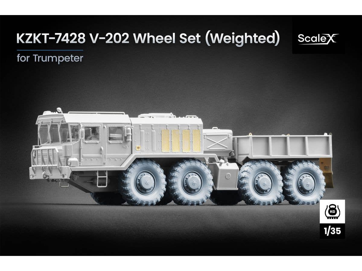 KZKT-7428 V-202 Weighted wheel set for Trumpeter