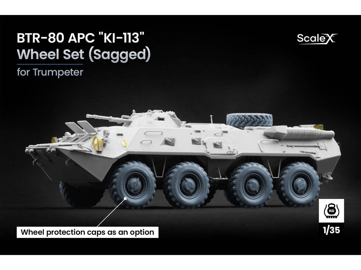 BTR-80 APC ''KI-113'' Sagged wheel set