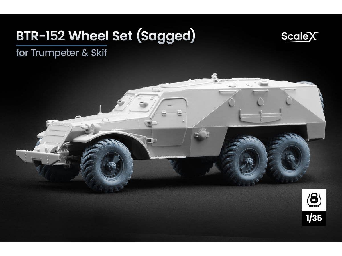 BTR-152 Sagged wheel set