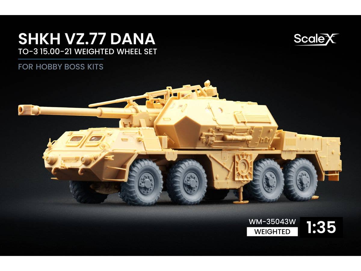 ShKH vz.77 DANA TO-3 Weighted Wheel Set for HobbyBoss