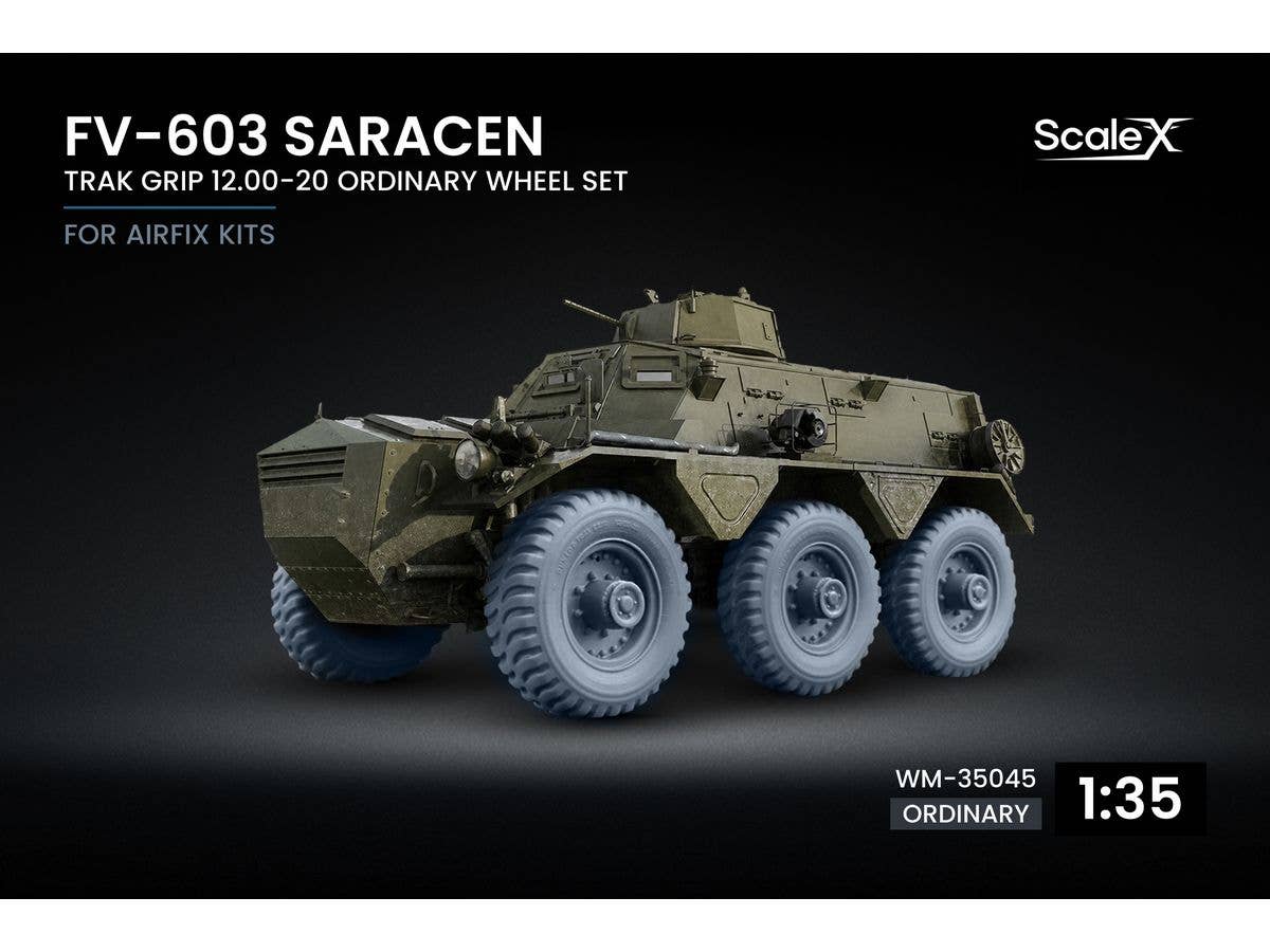 FV-603 Saracen Trak Grip Ordinary Wheel Set for Airfix